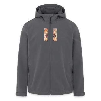 Drachenfeuer - Recycelte Männer Softshell-Jacke von Stanley/Stella - Anthrazit - Vorne - AI Model Male 185 light (185cm)