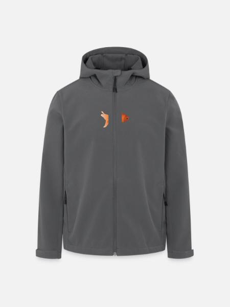 Goldfisch - Recycelte Männer Softshell-Jacke von Stanley/Stella - Anthrazit