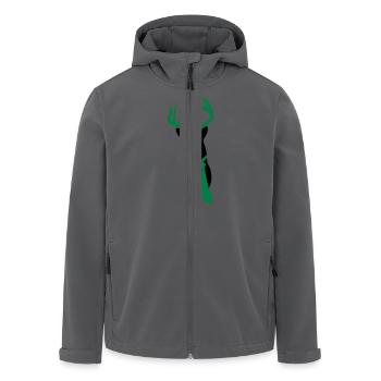 hirsch mit krawatte - Recycelte Männer Softshell-Jacke von Stanley/Stella - Anthrazit - Vorne - AI Model Male 185 light (185cm)
