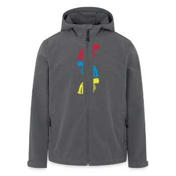 Turbo 3 er - Recycelte Männer Softshell-Jacke von Stanley/Stella - Anthrazit - Vorne - AI Model Male 185 light (185cm)