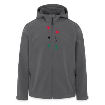 3 Gänge Gears Graffiti V-Form - Recycelte Männer Softshell-Jacke von Stanley/Stella - Anthrazit - Vorne - AI Model Male 185 light (185cm)