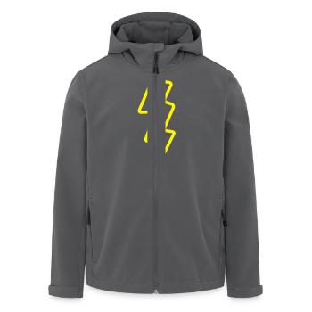 blitz__f1 - Recycelte Männer Softshell-Jacke von Stanley/Stella - Anthrazit - Vorne - AI Model Male 185 light (185cm)