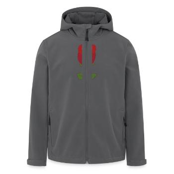 rose rot - Recycelte Männer Softshell-Jacke von Stanley/Stella - Anthrazit - Vorne - AI Model Male 185 light (185cm)