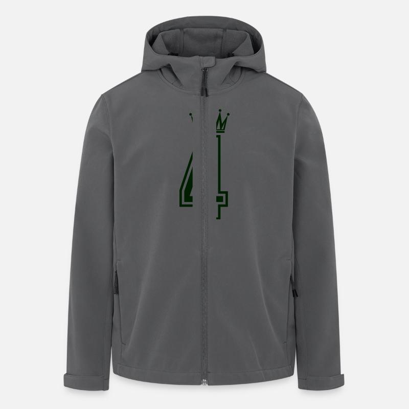 4 Couronne - Veste softshell homme en polyester recyclé Stanley/Stella - charbon