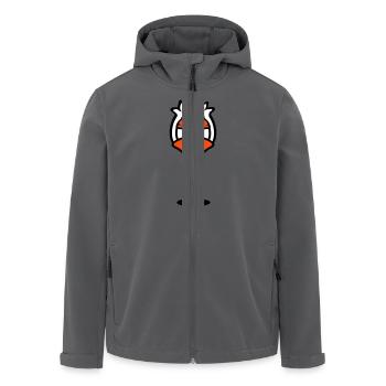 Vogel Boden Loch genervt müde wütend frustriert - Recycelte Männer Softshell-Jacke von Stanley/Stella - Anthrazit - Vorne - AI Model Male 185 light (185cm)