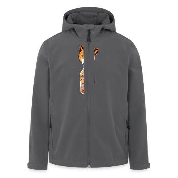 Katze in der Flasche - Recycelte Männer Softshell-Jacke von Stanley/Stella - Anthrazit - Vorne - AI Model Male 185 light (185cm)