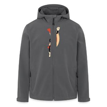 Hot dog childish funny - Recycelte Männer Softshell-Jacke von Stanley/Stella - Anthrazit - Vorne - AI Model Male 185 light (185cm)