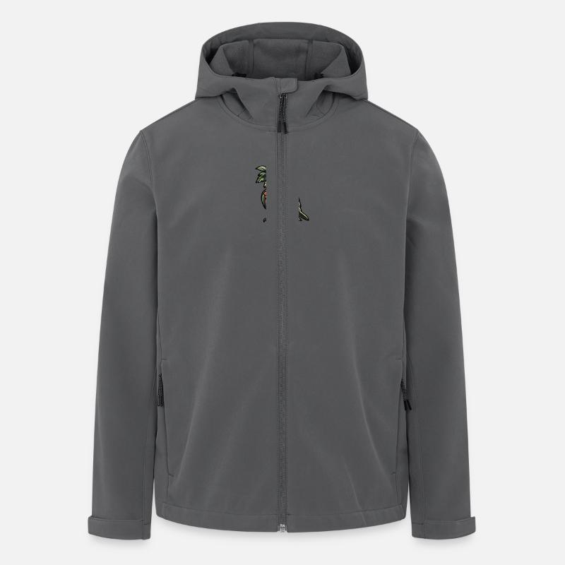 Papagai Comic Cool Summer - Men’s Recycled Softshell Jacket by Stanley/Stella - anthracite