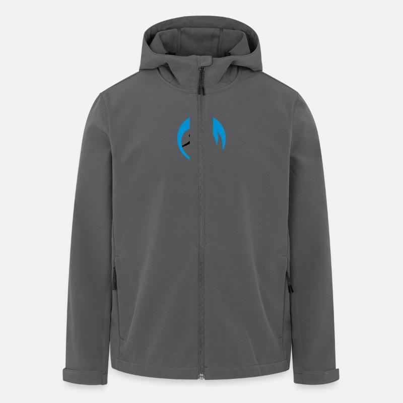 Wellenreiter, Surfer - Recycelte Männer Softshell-Jacke von Stanley/Stella - Anthrazit