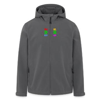 war wohl doch keine phase - Recycelte Männer Softshell-Jacke von Stanley/Stella - Anthrazit - Vorne - AI Model Male 185 light (185cm)