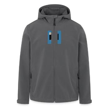 born to lift - Recycelte Männer Softshell-Jacke von Stanley/Stella - Anthrazit - Vorne - AI Model Male 185 light (185cm)