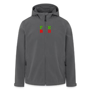 Fuck raisi - Recycelte Männer Softshell-Jacke von Stanley/Stella - Anthrazit - Vorne - AI Model Male 185 light (185cm)