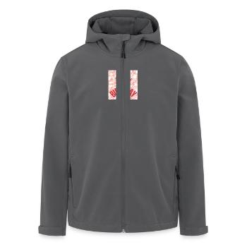 ALLES GUTE ZUM GEBURTSTAG, ALLES GUTE ZUM GEBURTSTAG, GEBURTSTAG, GEBURTSTAG - Recycelte Männer Softshell-Jacke von Stanley/Stella - Anthrazit - Vorne - AI Model Male 185 light (185cm)