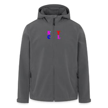 Stay cool - Recycelte Männer Softshell-Jacke von Stanley/Stella - Anthrazit - Vorne - AI Model Male 185 light (185cm)