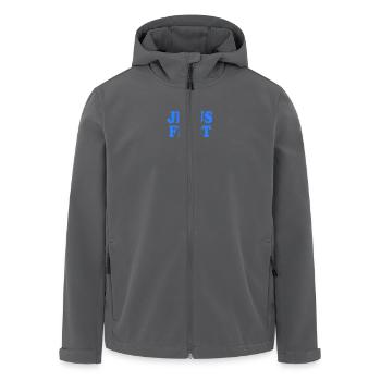 Jesus first - Recycelte Männer Softshell-Jacke von Stanley/Stella - Anthrazit - Vorne - AI Model Male 185 light (185cm)