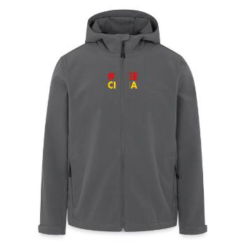 Free china - Recycelte Männer Softshell-Jacke von Stanley/Stella - Anthrazit - Vorne - AI Model Male 185 light (185cm)