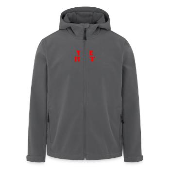 Take it off - Recycelte Männer Softshell-Jacke von Stanley/Stella - Anthrazit - Vorne - AI Model Male 185 light (185cm)