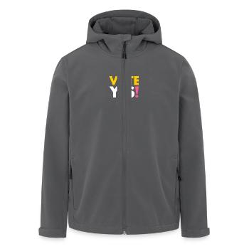 Vote yes - Recycelte Männer Softshell-Jacke von Stanley/Stella - Anthrazit - Vorne - AI Model Male 185 light (185cm)