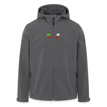 Women life freedom - Recycelte Männer Softshell-Jacke von Stanley/Stella - Anthrazit - Vorne - AI Model Male 185 light (185cm)