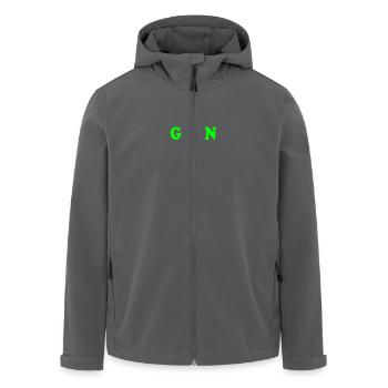 Grün - Recycelte Männer Softshell-Jacke von Stanley/Stella - Anthrazit - Vorne - AI Model Male 185 light (185cm)