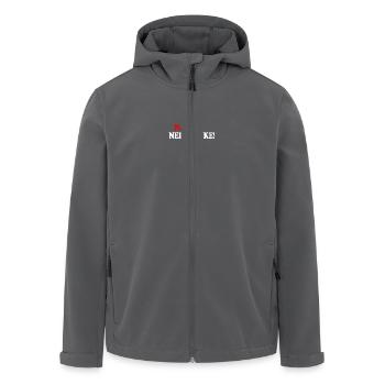 Nazis nein danke - Recycelte Männer Softshell-Jacke von Stanley/Stella - Anthrazit - Vorne - AI Model Male 185 light (185cm)