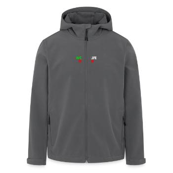 Women life freedom - Recycelte Männer Softshell-Jacke von Stanley/Stella - Anthrazit - Vorne - AI Model Male 185 light (185cm)