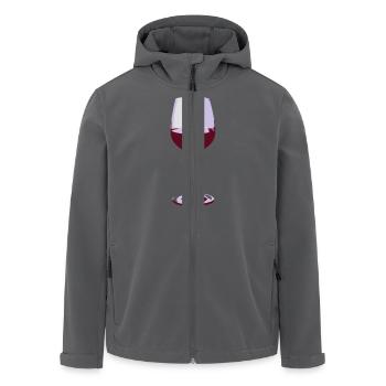 glass of wine - Recycelte Männer Softshell-Jacke von Stanley/Stella - Anthrazit - Vorne - AI Model Male 185 light (185cm)