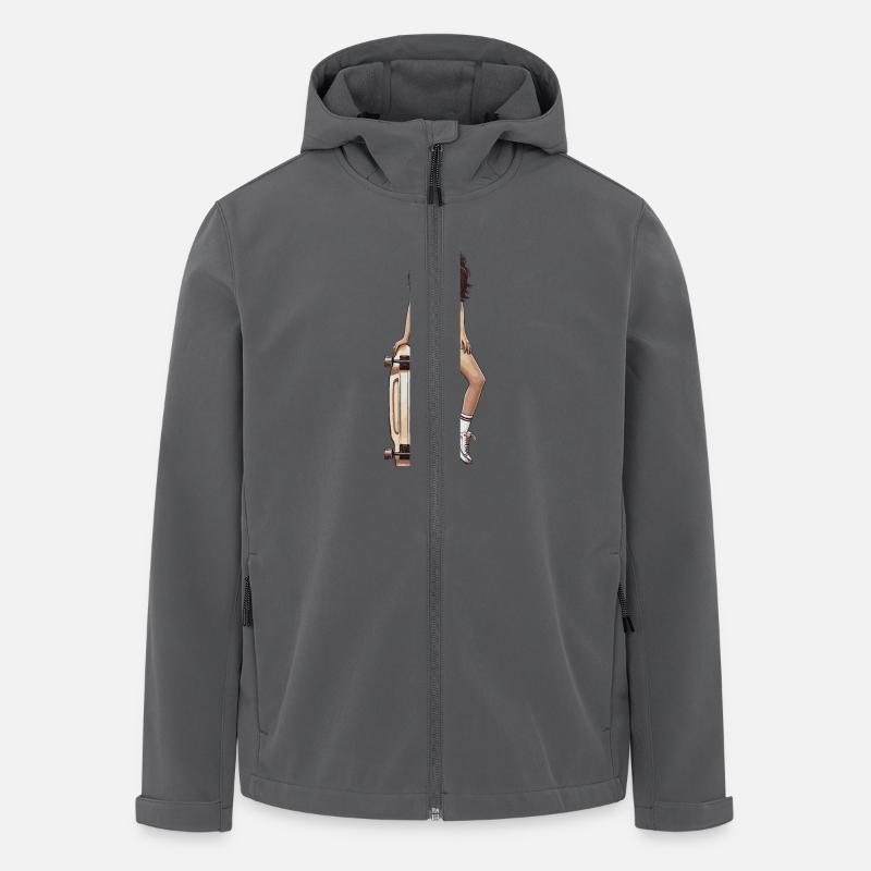 Skateuse - Veste softshell homme en polyester recyclé Stanley/Stella - charbon
