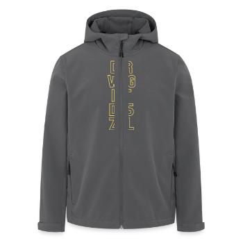 Der Weg ist das Ziel - Recycelte Männer Softshell-Jacke von Stanley/Stella - Anthrazit - Vorne - AI Model Male 185 light (185cm)