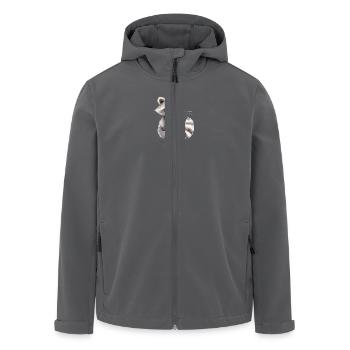 Waschbär Lena - Recycelte Männer Softshell-Jacke von Stanley/Stella - Anthrazit - Vorne - AI Model Male 185 light (185cm)