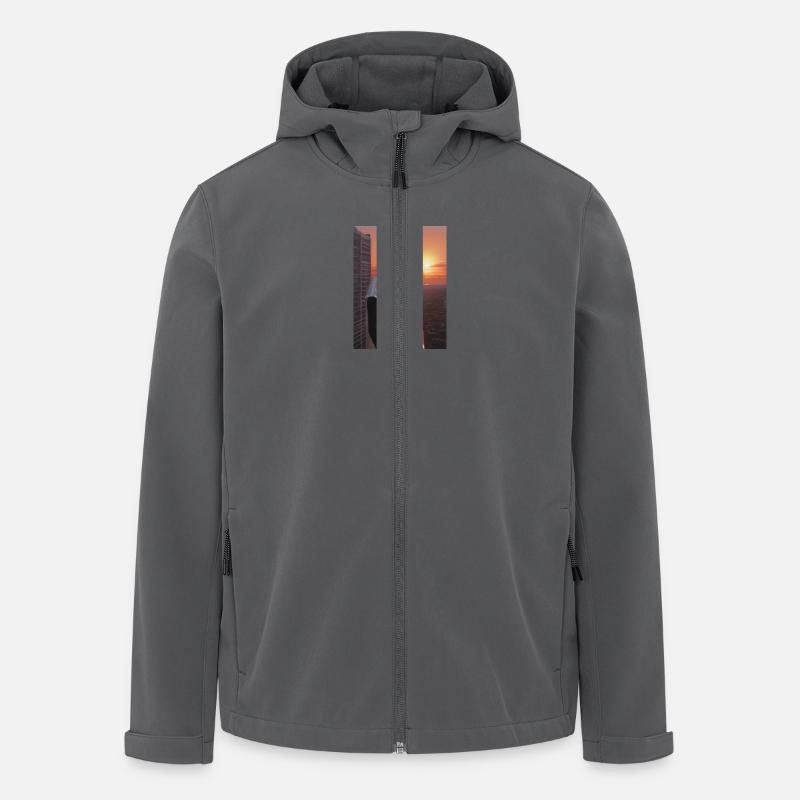 Sunset No.1 - Recycelte Männer Softshell-Jacke von Stanley/Stella - Anthrazit