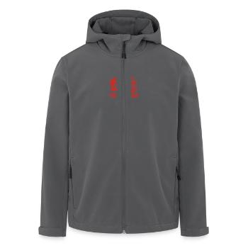W50 Feuerwehr Spritze IFA - Recycelte Männer Softshell-Jacke von Stanley/Stella - Anthrazit - Vorne - AI Model Male 185 light (185cm)