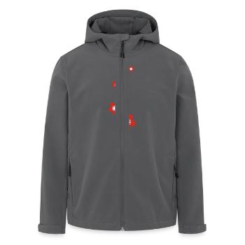 kirschblüten - Recycelte Männer Softshell-Jacke von Stanley/Stella - Anthrazit - Vorne - AI Model Male 185 light (185cm)