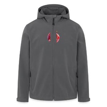 Granatapfel – Saftige Eleganz - Recycelte Männer Softshell-Jacke von Stanley/Stella - Anthrazit - Vorne - AI Model Male 185 light (185cm)