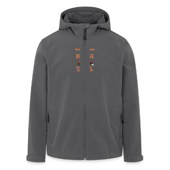 „Bremsen? Nur zum Driften.“ – Retro Car Design mit - Recycelte Männer Softshell-Jacke von Stanley/Stella - Anthrazit - Vorne - AI Model Male 185 light (185cm)
