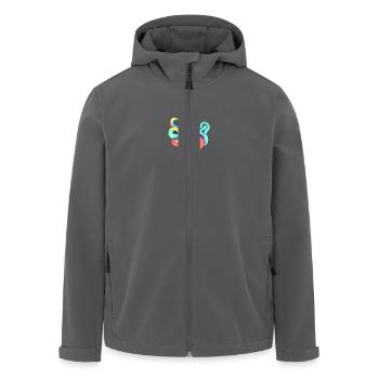 Sonne - Recycelte Männer Softshell-Jacke von Stanley/Stella - Anthrazit - Vorne - AI Model Male 185 light (185cm)