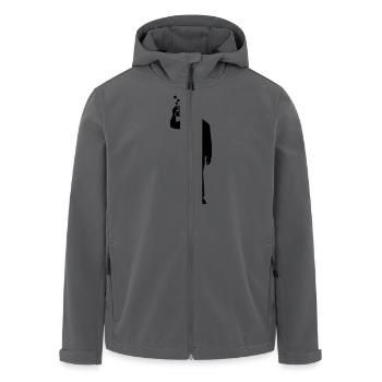 Chemiker - Recycelte Männer Softshell-Jacke von Stanley/Stella - Anthrazit - Vorne - AI Model Male 185 light (185cm)