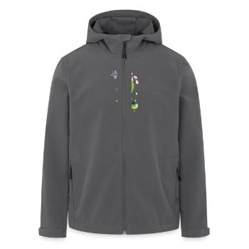 Ein Mädchen mit Blumen Schwebendes Mädchen - Recycelte Männer Softshell-Jacke von Stanley/Stella - Anthrazit - Vorne - AI Model Male 185 light (185cm)