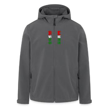 Rise with the women of iran - Recycelte Männer Softshell-Jacke von Stanley/Stella - Anthrazit - Vorne - AI Model Male 185 light (185cm)