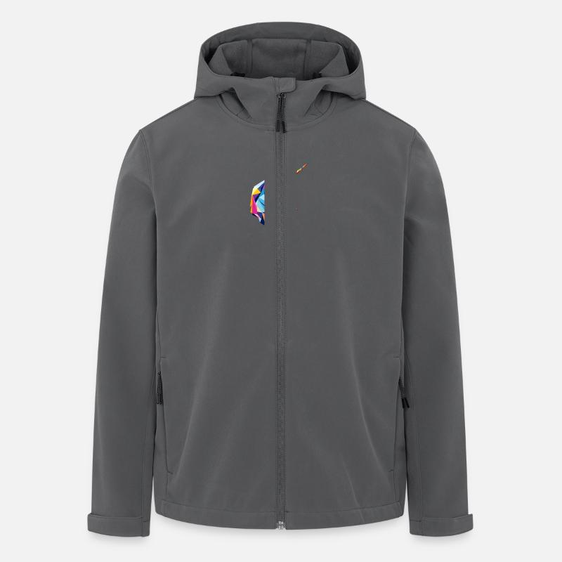 Einhorn - Recycelte Männer Softshell-Jacke von Stanley/Stella - Anthrazit