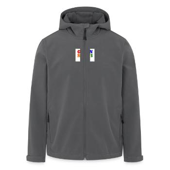 Gegen rechts - Recycelte Männer Softshell-Jacke von Stanley/Stella - Anthrazit - Vorne - AI Model Male 185 light (185cm)