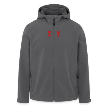 We are family - Recycelte Männer Softshell-Jacke von Stanley/Stella - Anthrazit - Vorne - AI Model Male 185 light (185cm)