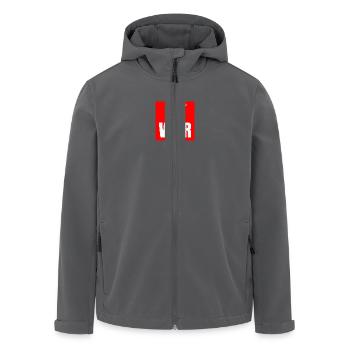 No war - Recycelte Männer Softshell-Jacke von Stanley/Stella - Anthrazit - Vorne - AI Model Male 185 light (185cm)