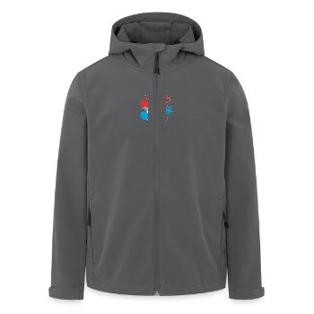 Roude Leiw mat Faarw - Recycelte Männer Softshell-Jacke von Stanley/Stella - Anthrazit - Vorne - AI Model Male 185 light (185cm)