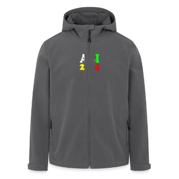 Abi 2024 - Recycelte Männer Softshell-Jacke von Stanley/Stella - Anthrazit - Vorne - AI Model Male 185 light (185cm)