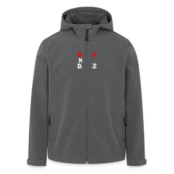 Nazis nein danke - Recycelte Männer Softshell-Jacke von Stanley/Stella - Anthrazit - Vorne - AI Model Male 185 light (185cm)