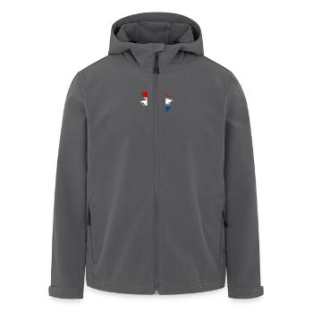 Holland Flagge used Design - Recycelte Männer Softshell-Jacke von Stanley/Stella - Anthrazit - Vorne - AI Model Male 185 light (185cm)