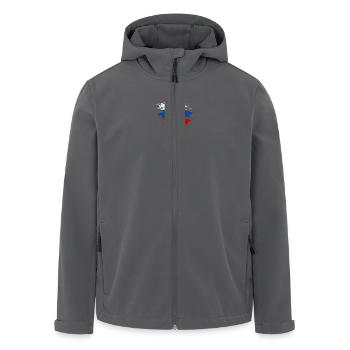 Russland Flagge used - Recycelte Männer Softshell-Jacke von Stanley/Stella - Anthrazit - Vorne - AI Model Male 185 light (185cm)