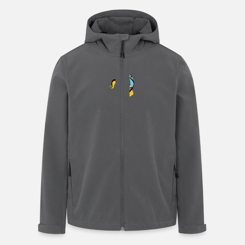 Einhorn - Recycelte Männer Softshell-Jacke von Stanley/Stella - Anthrazit