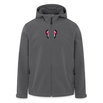 Pixel Maus - Recycelte Männer Softshell-Jacke von Stanley/Stella - Anthrazit - Vorne - AI Model Male 185 light (185cm)